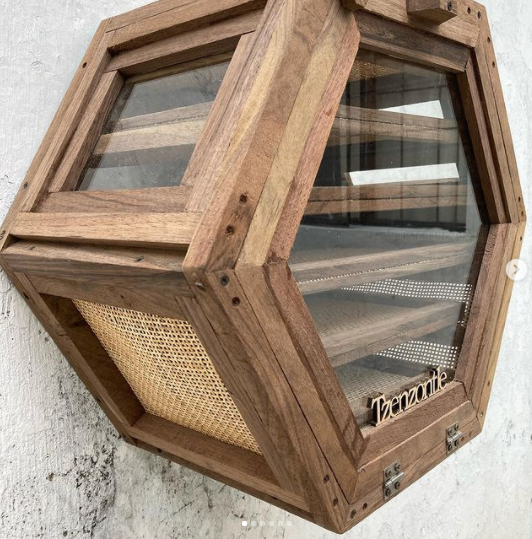 Deshidratador rattan natural para flores